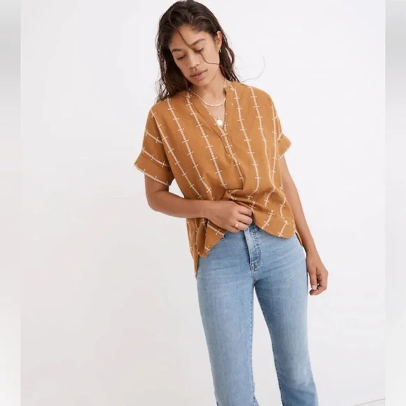 Madewell Lakeline Popover Top - Picture 5 of 9